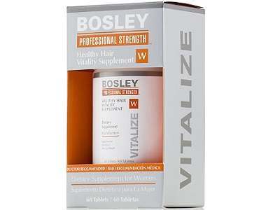 Bosley Professional Strength Healthy Hair Vitality Supplement Review - For Dull And Thinning Hair