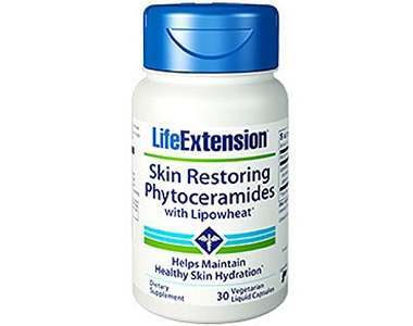 Life Extension Skin Restoring Phytoceramides with Lipowheat Review - For Younger Looking Skin