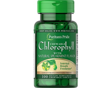 Puritan's Pride Chewable Chlorophyll Review - For Bad Breath And Body Odor