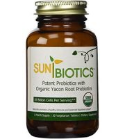 Sunbiotics Potent Probiotics with Organic Yacon Root Prebiotics Review - For Digestive and Urinary Health.
