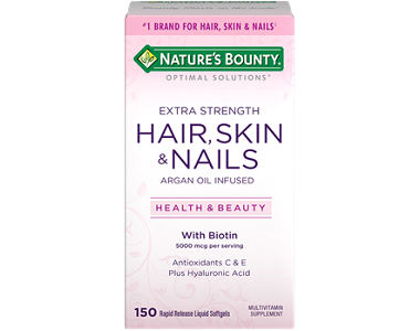 Nature Bounty Extra Strength Hair Skin and Nails Review - For Dull And Thinning Hair