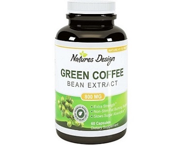 Natures Design Fat Burning Coffee Bean Extract Weight Loss Supplement Review