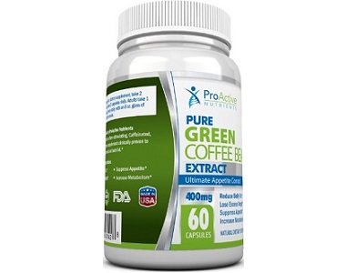 ProActive Nutrients Pure Green Coffee Bean Extract Weight Loss Supplement Review