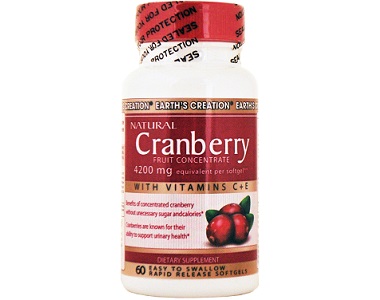 Earth Creation Natural Cranberry Review - For Relief From Urinary Tract Infections