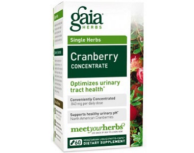 Gaia Herbs Cranberry Concentrate Review - For Relief From Urinary Tract Infections