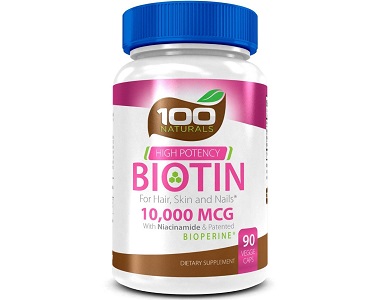 100 Naturals Biotin Review - For Hair Loss, Brittle Nails and Problematic Skin