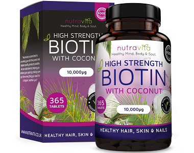 Nutravita Biotin Supplement with Coconut Oil Review - For Hair Loss, Nails and Problematic Skin