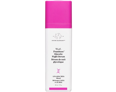 Drunk Elephant T.L.C. Framboos Glycolic Night Serum Review - For Younger Healthier Looking Skin